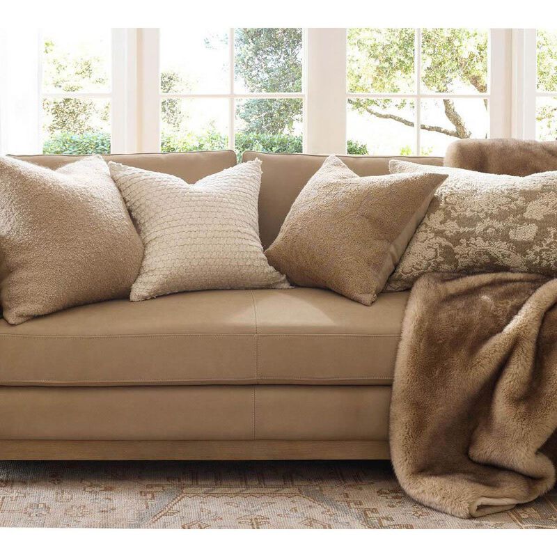 Pottery Barn Sybil Embroidered Cushion Cover 51cm Dark Flax image number 2